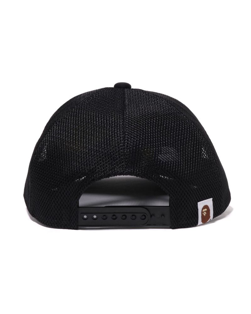 Chapeaux Bape Multi Camo NYC Logo Mesh Noir Homme | BNZ-49956026